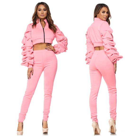 ❗️SALE❗️ PINK PANTS SET - Picture 3 of 5